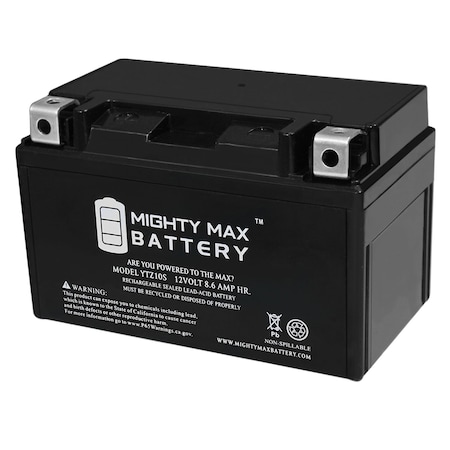 YTZ10S 12V 8.6AH Battery Replaces Yamaha 250 Xmax Morphous 06-07
